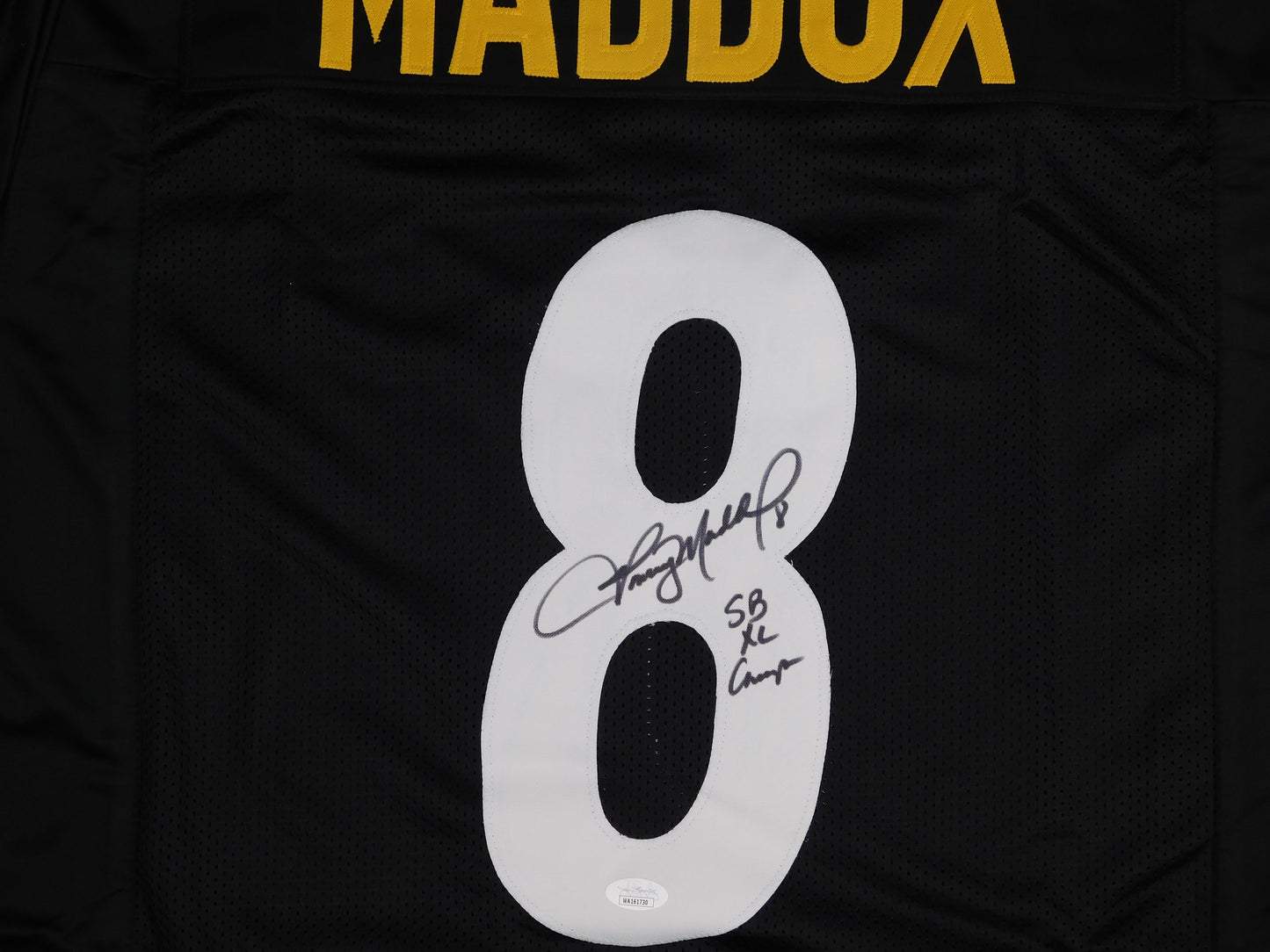 Tommy Maddox Signed Autographed Pittsburgh Steelers Black Jersey SB Champ JSA COA
