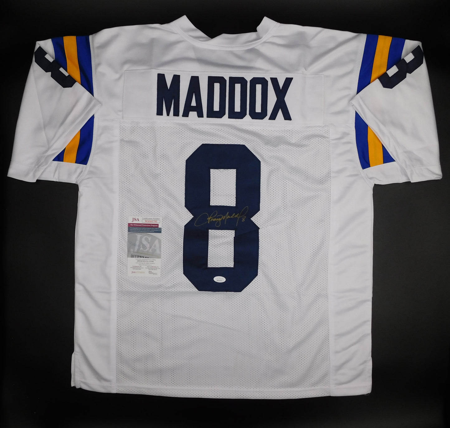 Tommy Maddox Signed Autographed UCLA Bruins White Jersey Pittsburgh Steelers JSA COA