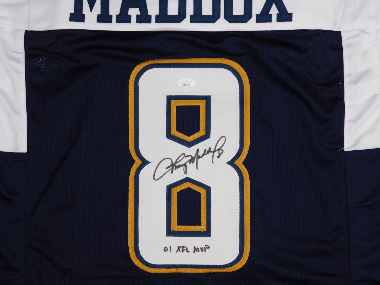 Tommy Maddox Signed Autographed LA Xtreme Jersey XFL MVP Steelers Champ JSA COA