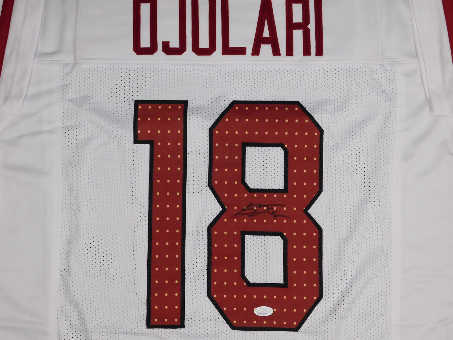 BJ Ojulari Signed Autographed Arizona Cardinals White Football Jersey JSA COA