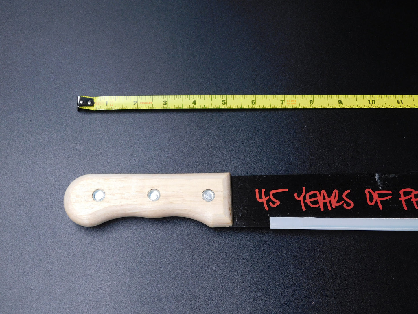 Ari Lehman Signed Real Machete Jason Voorhees Friday The 13th 45 Years of Fear JSA COA