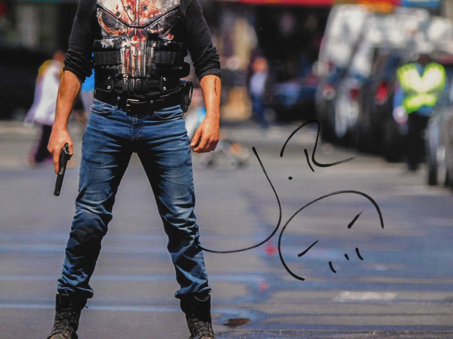 John Bernthal Signed/Autographed Punisher 11x17 Poster JSA COA (B)