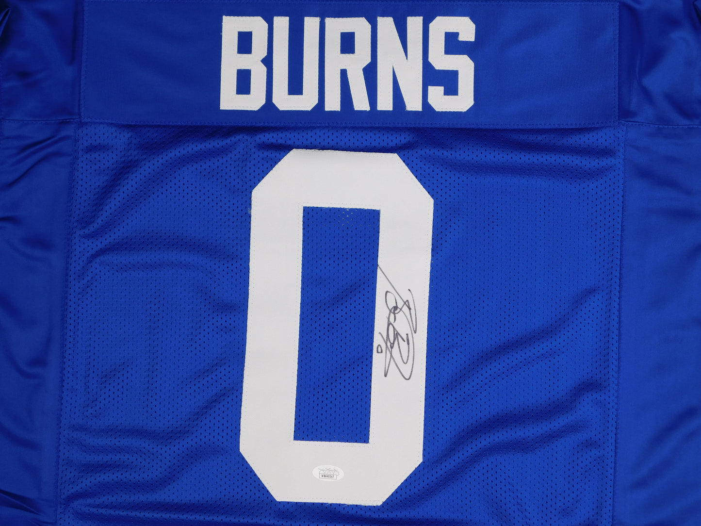 Brian Burns Signed Autographed New York Giants Blue Football Jersey FSU JSA COA