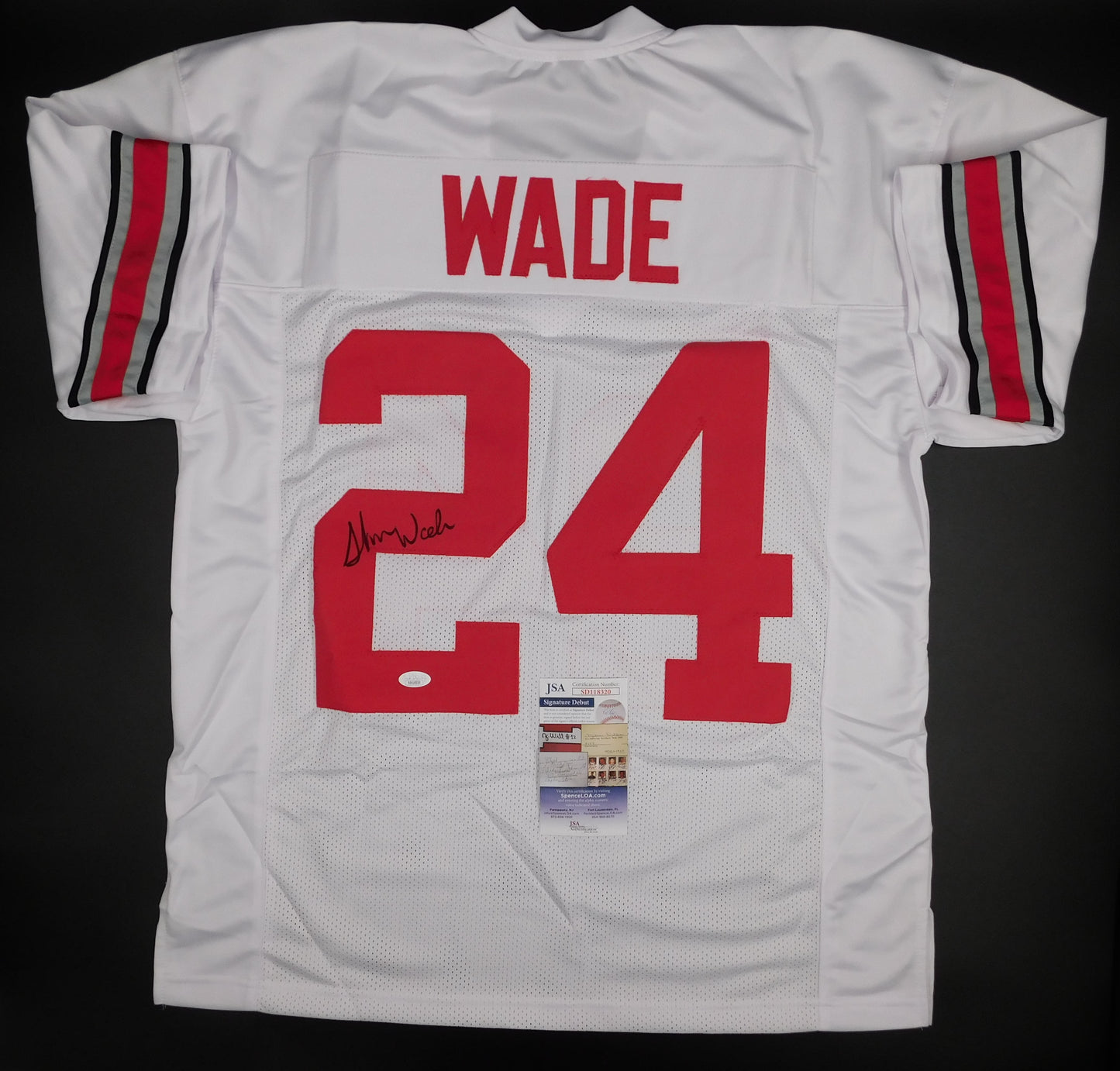 Shaun Wade Signed Autographed Ohio State Buckeyes Football Jersey JSA COA