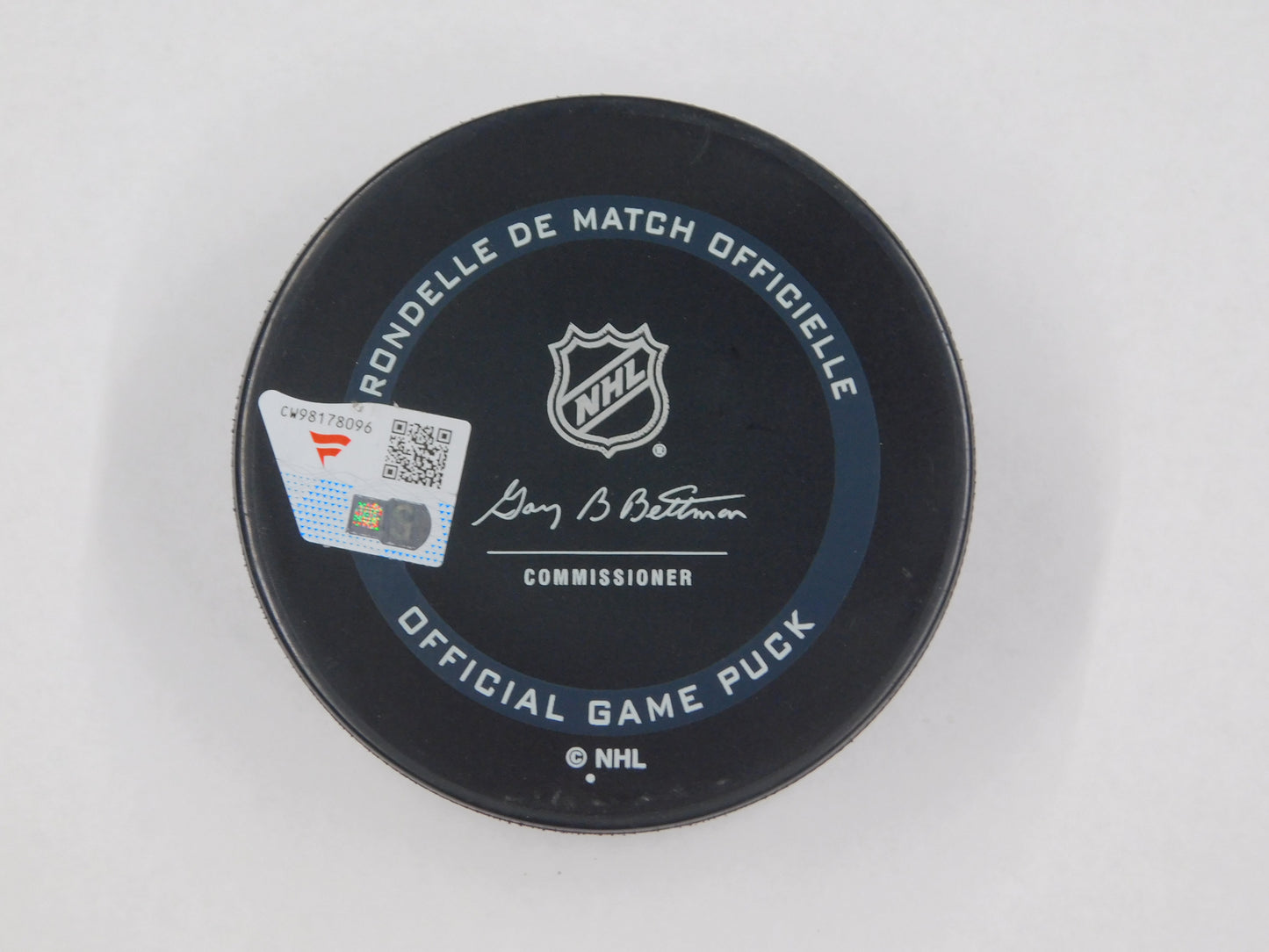 Kappa Kahkonen Signed Autographed Hockey Puck Minnesota Wild 2022 Winter Classic Fanatics COA