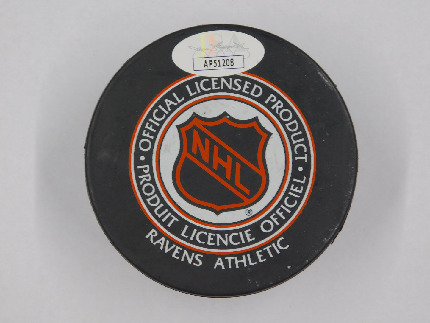 Andy Bathgate Signed Autographed Inscribed Hockey Puck New York Rangers JSA COA