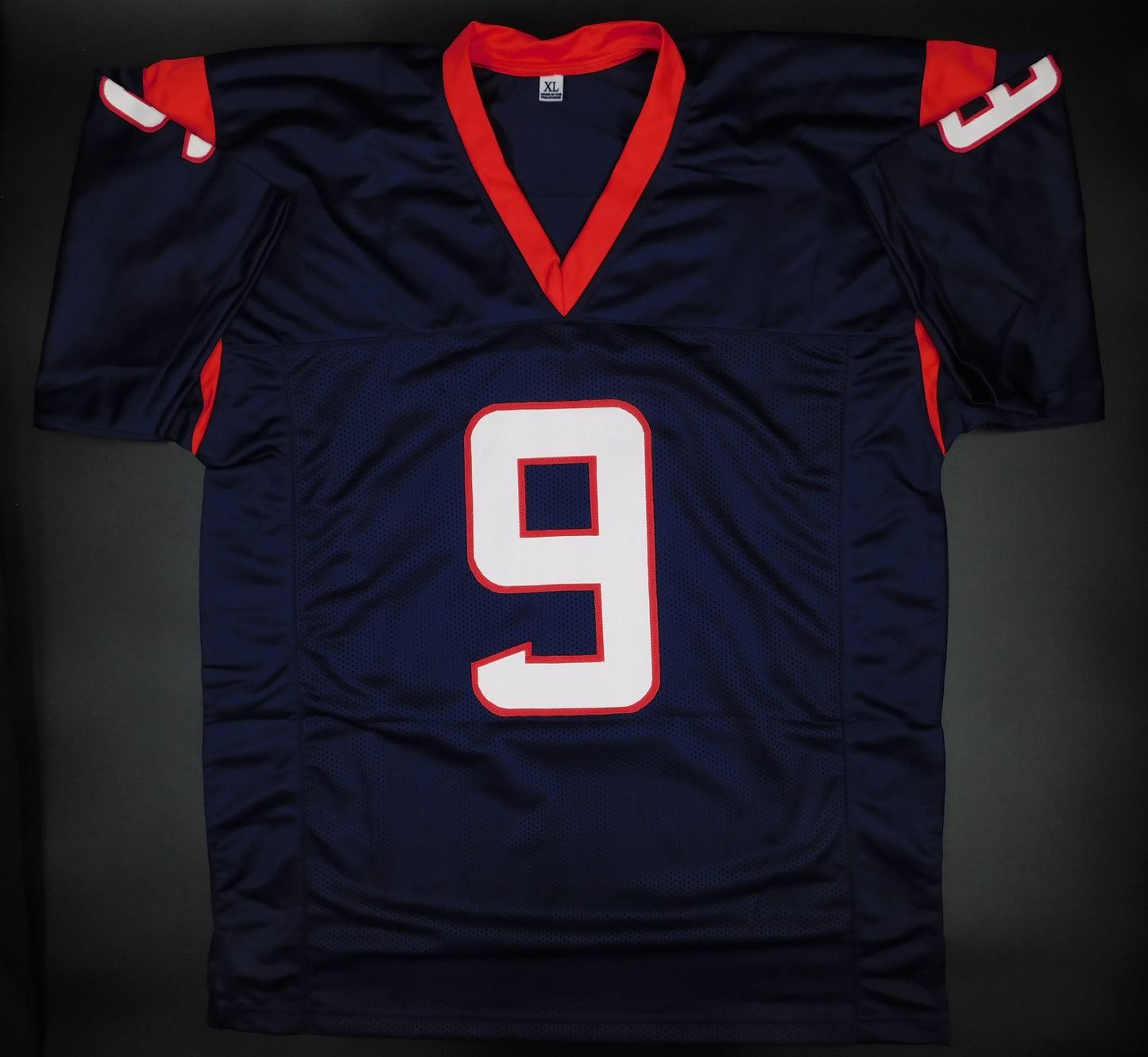 Brevin Jordan Signed Autographed Houston Texans Blue Football Jersey Miami JSA COA