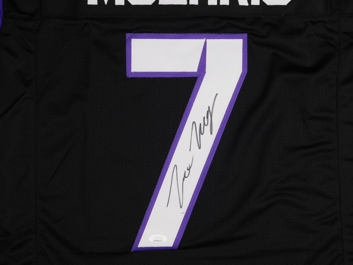Tre'von Moehrig Signed Autograph Black TCU Horned Frogs Football Jersey JSA COA