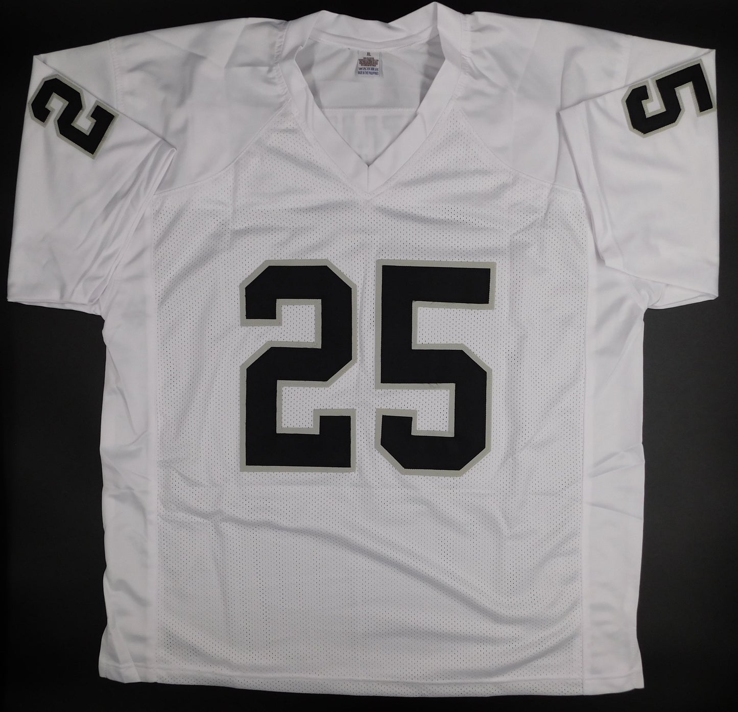 Tre'von Moehrig Signed Autograph White Las Vegas Raiders Football Jersey JSA COA