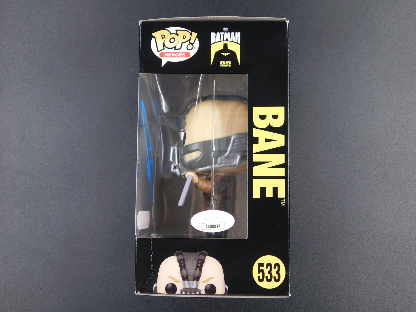 Tom Hardy Signed Autographed Funko Pop 553 Bane Batman The Dark Knight JSA COA A