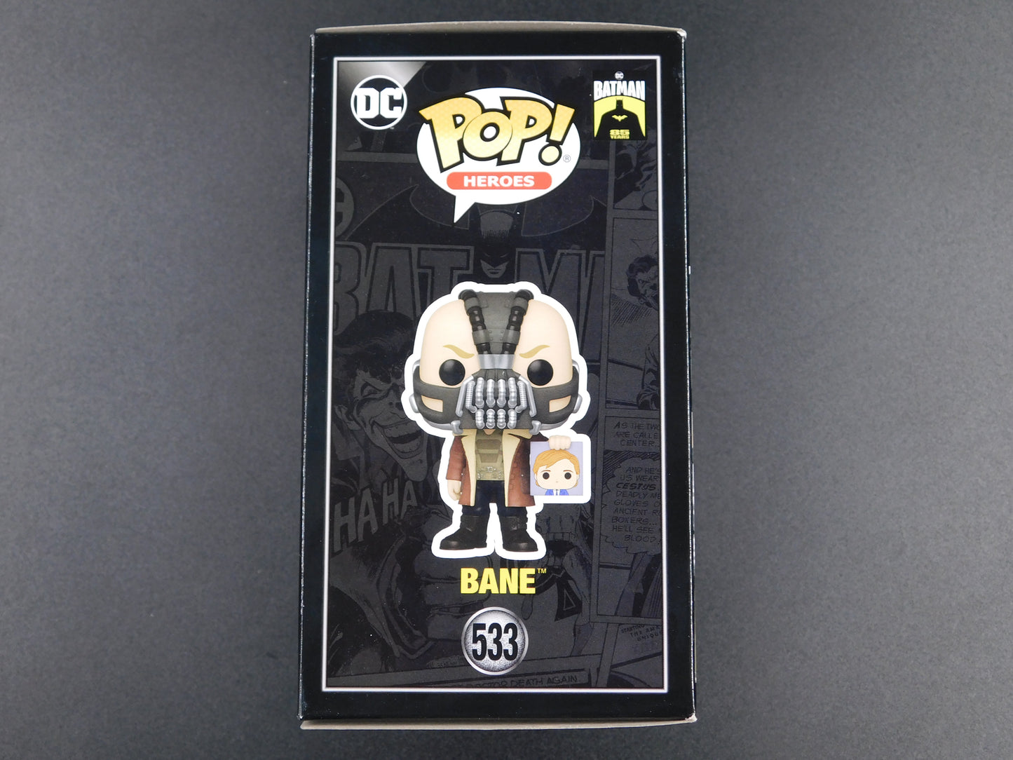 Tom Hardy Signed Autographed Funko Pop 553 Bane Batman The Dark Knight JSA COA A
