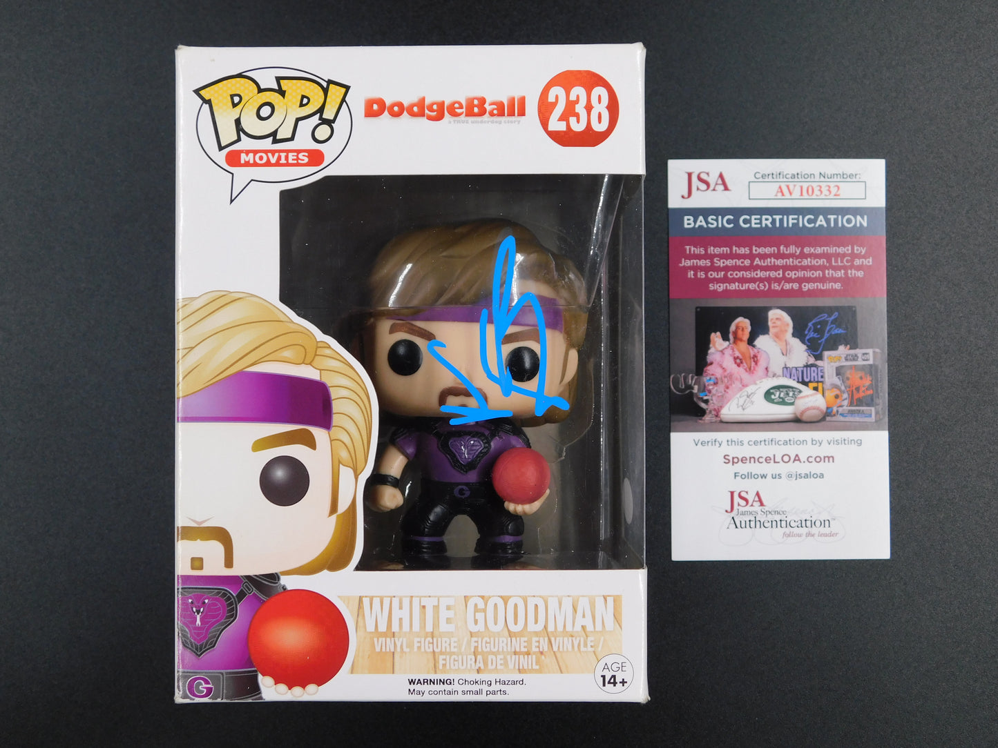 Ben Stiller Signed Autographed Funko Pop 238 White Goodman Dodgeball JSA COA