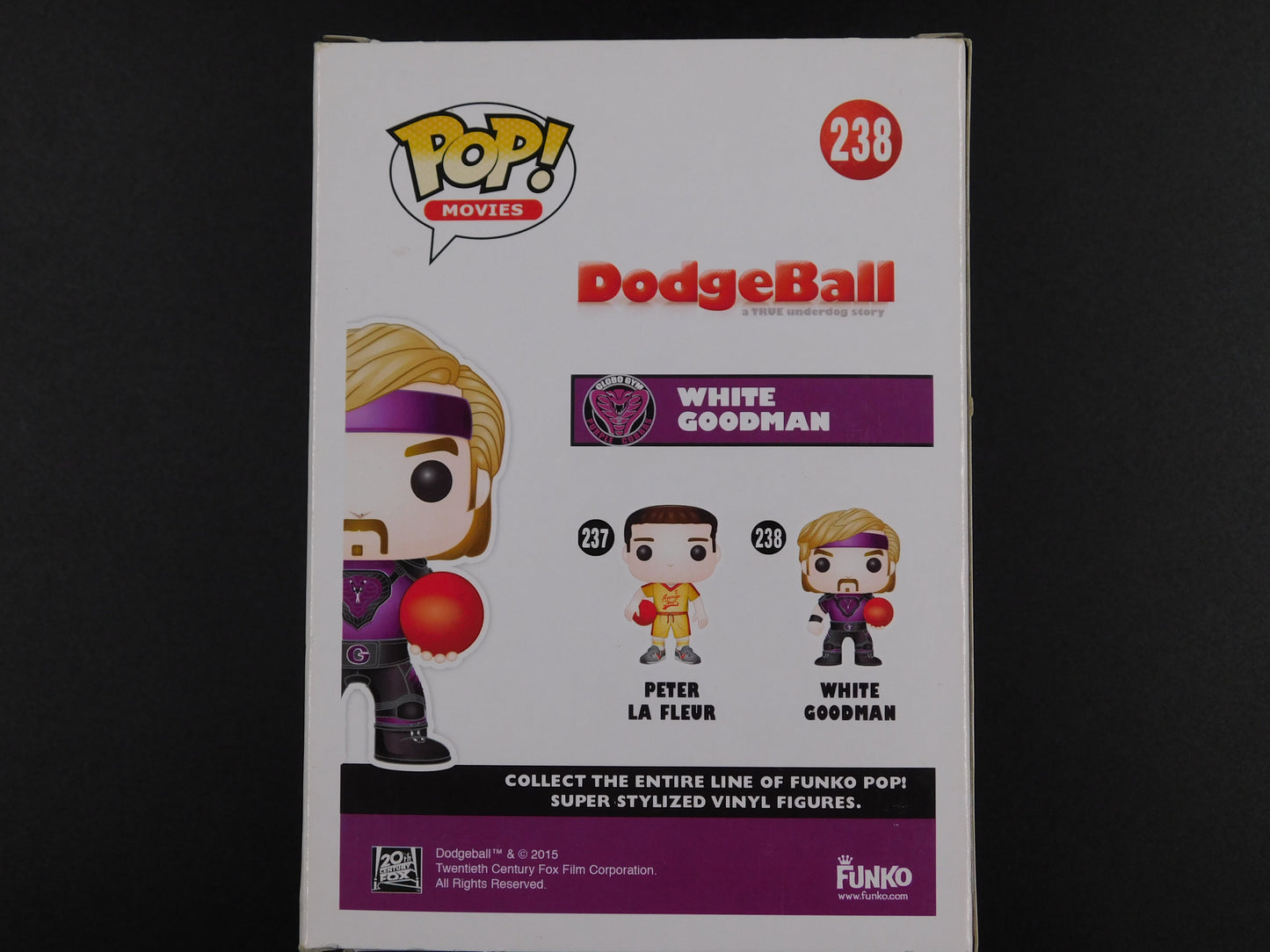 Ben Stiller Signed Autographed Funko Pop 238 White Goodman Dodgeball JSA COA