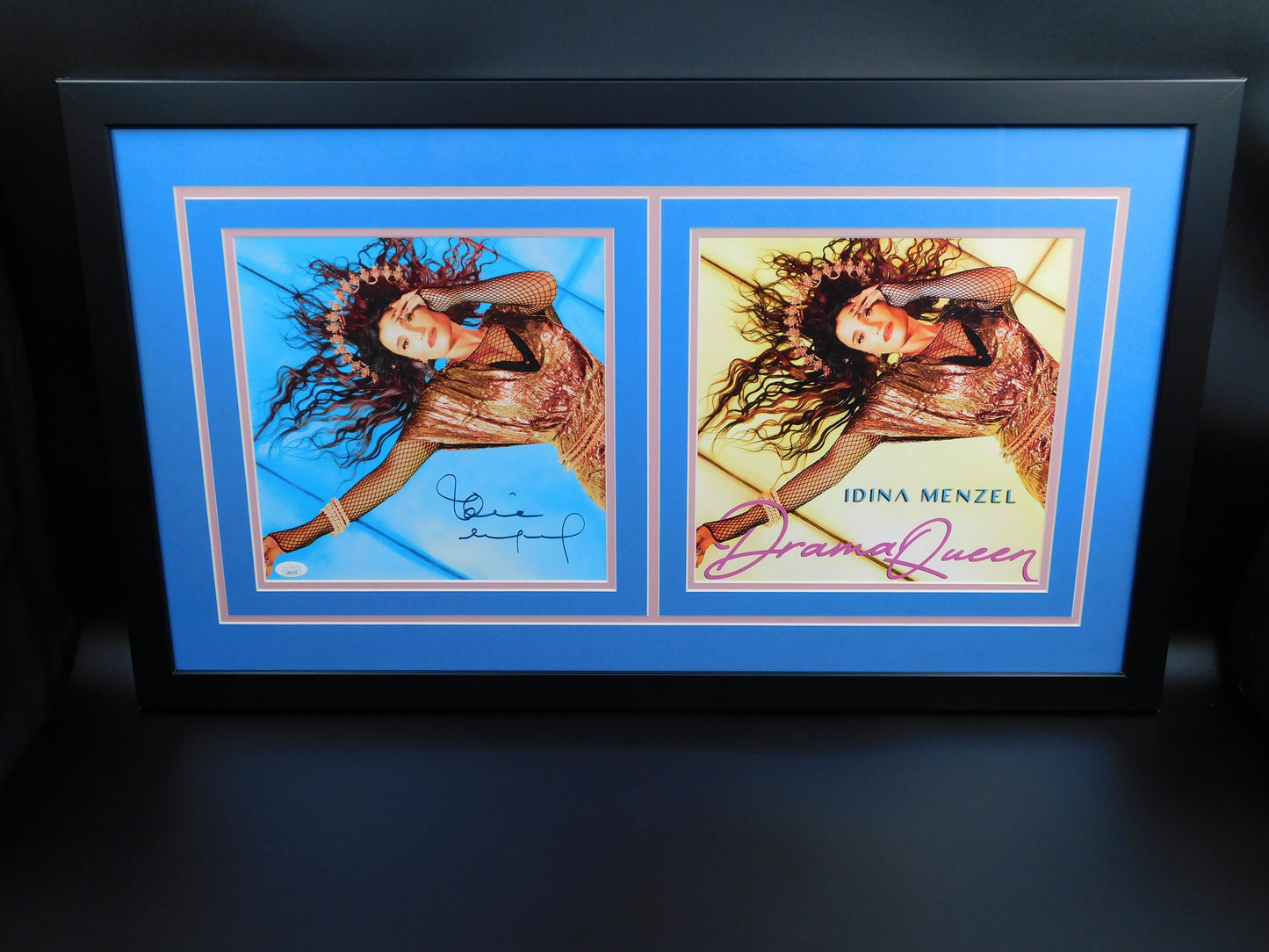 Idina Menzel Signed Autographed Drama Queen Album Framed JSA COA Frozen Rent