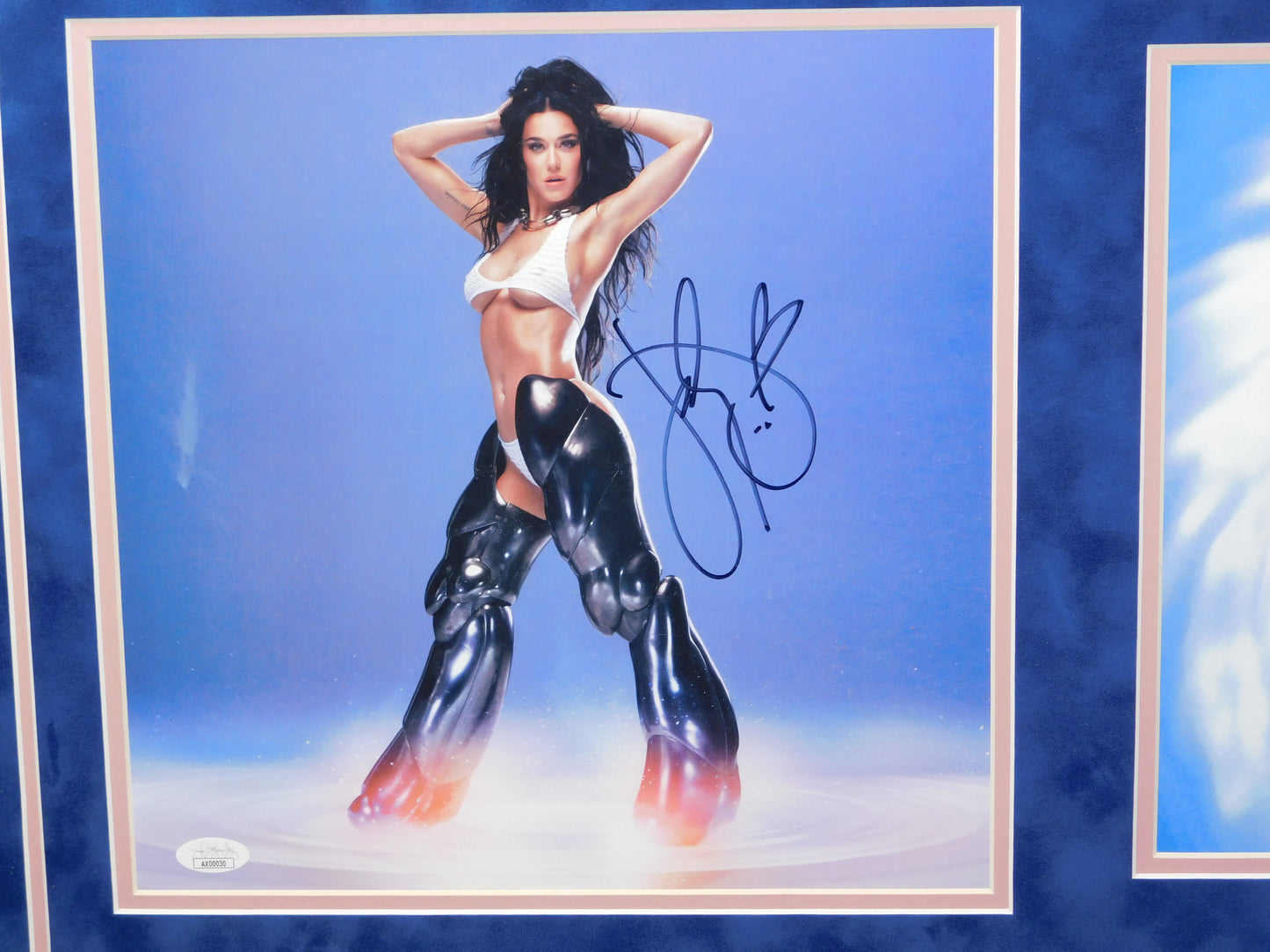Katy Perry Signed Autographed Framed 143 Album Photo Insert Record JSA COA A