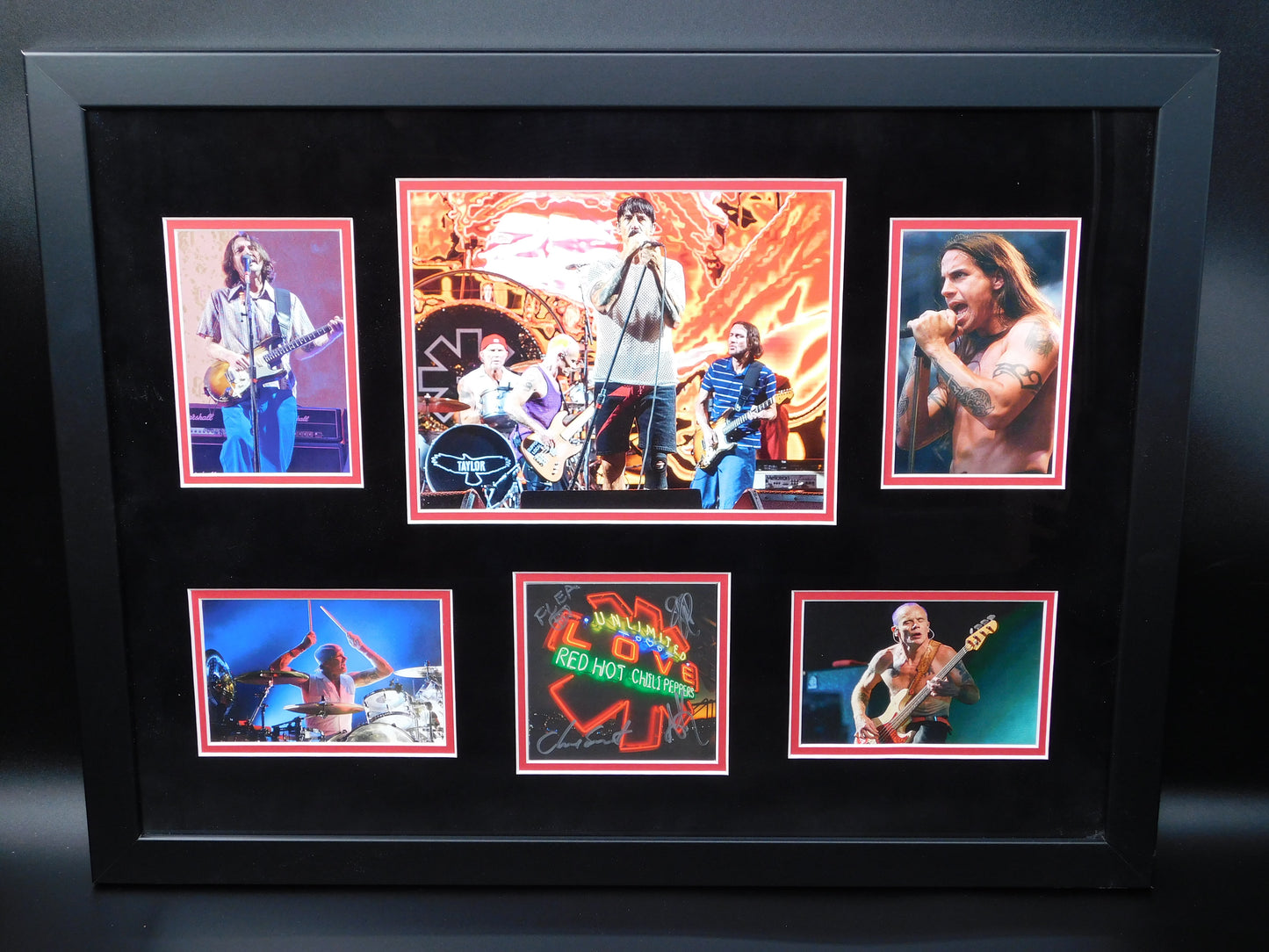 Red Hot Chili Peppers Full Band Signed Autographed Framed CD Insert Unlimited Love Album JSA COA