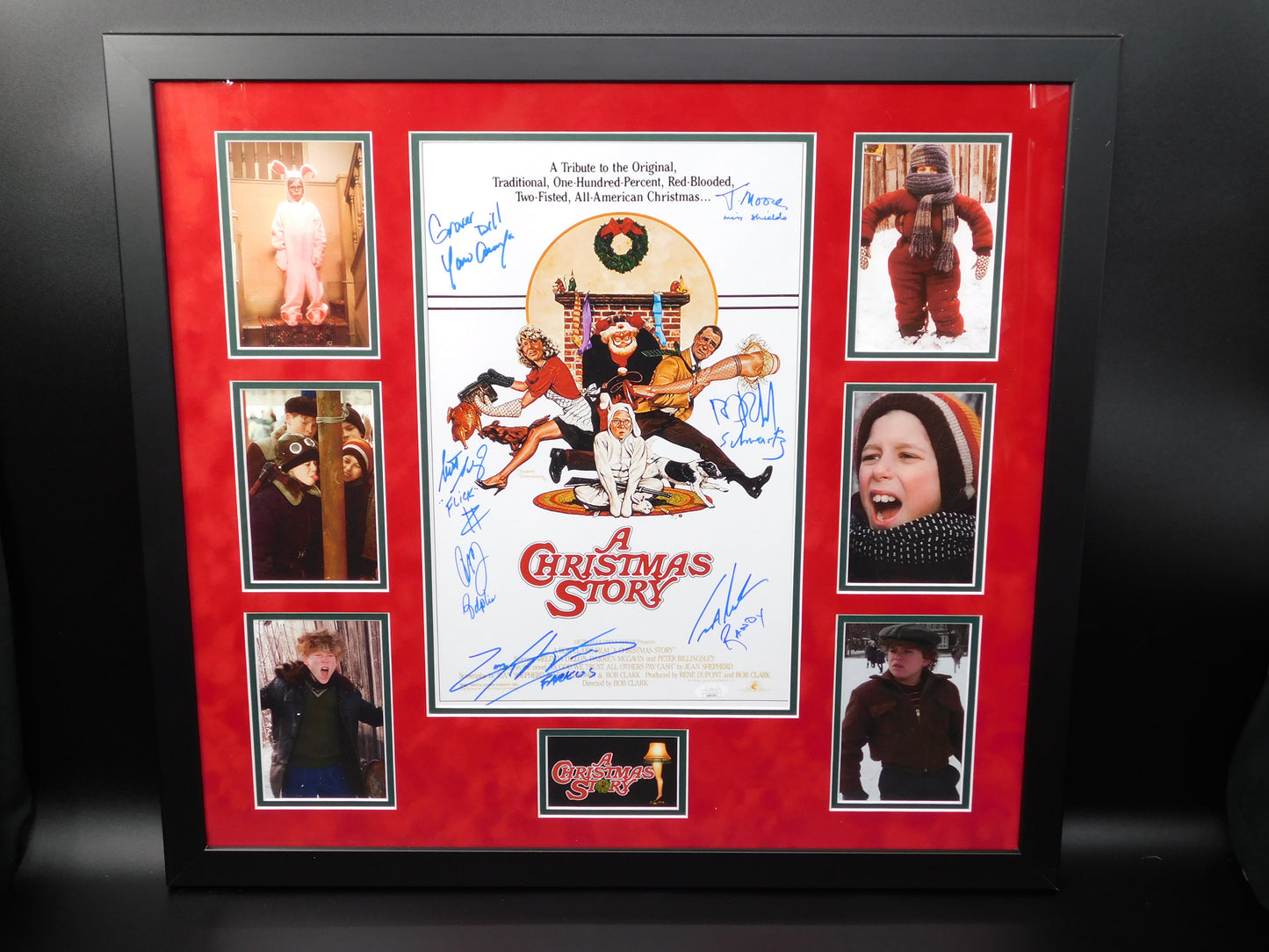 A Christmas Story Cast Signed Framed 11x17 Photo x7 Schwartz Billingsly +5 JSA COA