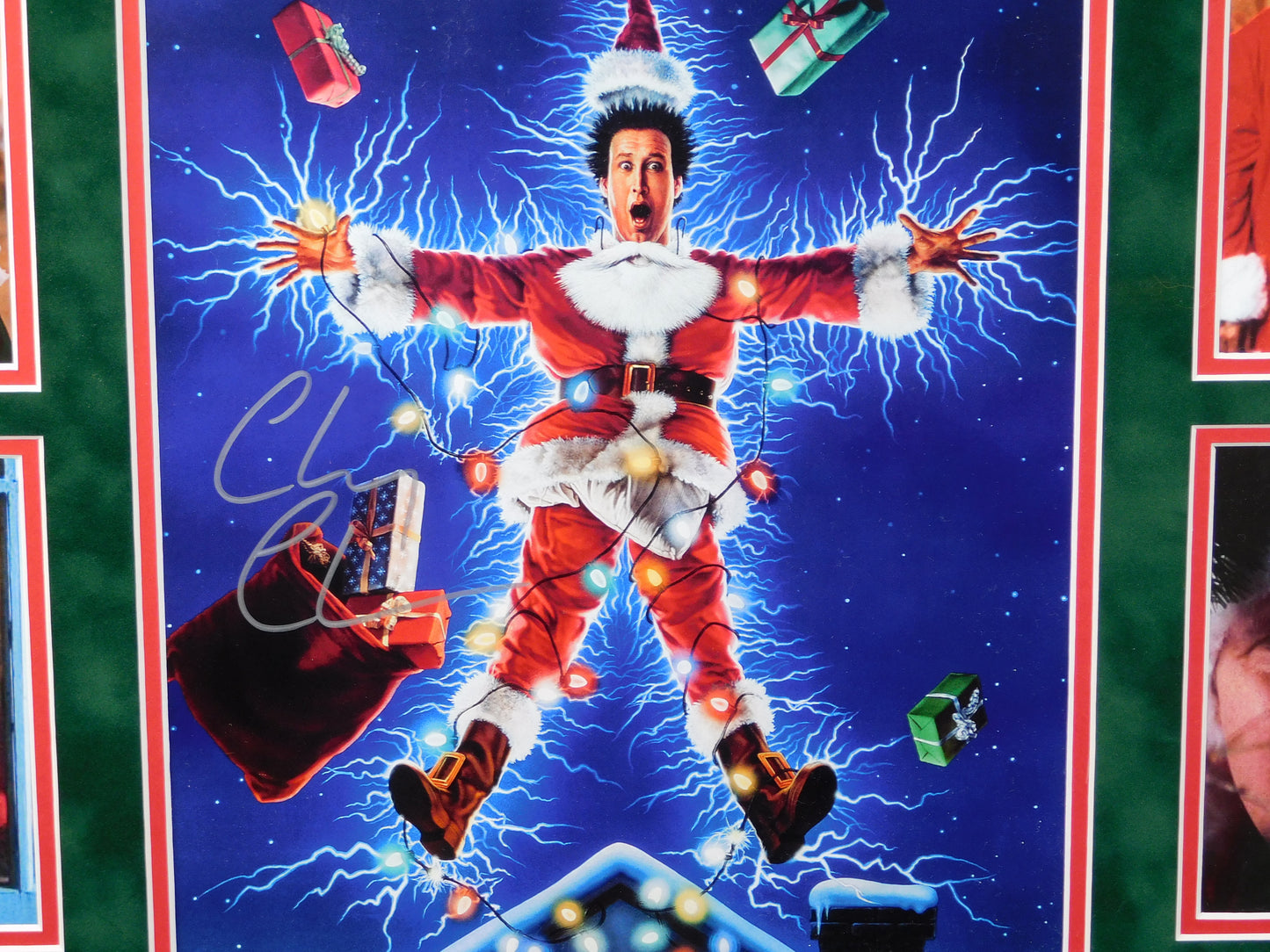Chevy Chase Signed Autographed Framed 11x17 Photo Christmas Vacation BAS COA Green