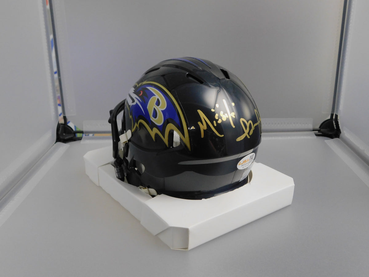 Qadry Missile Ismail Signed Autographed Baltimore Ravens Mini Helmet JSA COA