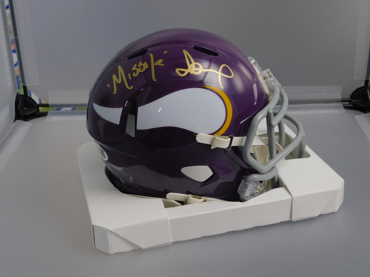Qadry Missile Ismail Signed Autographed Minnesota Vikings Mini Helmet JSA COA
