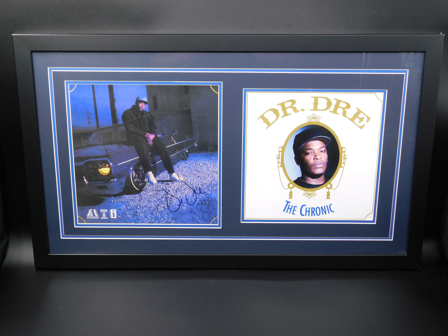 Dr. Dre Signed Autographed Framed Album Insert Photo The Chronic Aftermath NWA JSA LOA