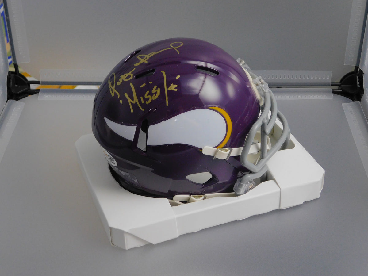 Qadry Missile Ismail Signed Autographed Minnesota Vikings Mini Helmet JSA COA T