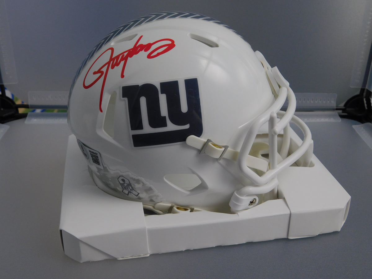 Lawrence Taylor Signed Autographed New York Giants STS Mini Helmet Red BAS COA