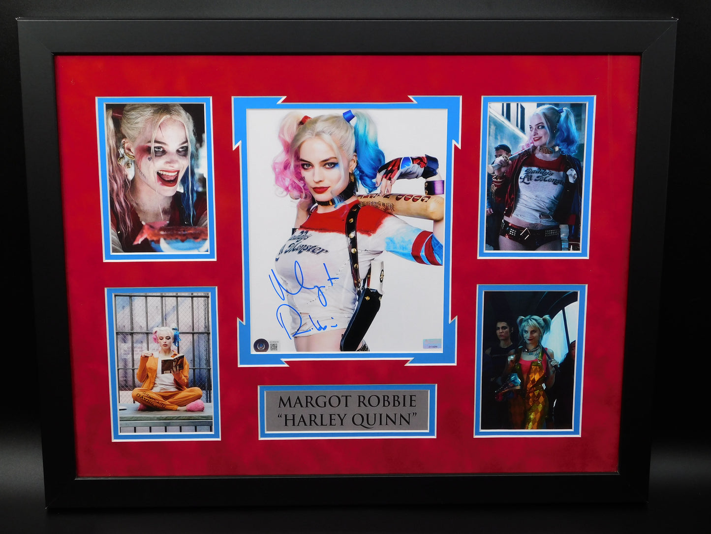 Margot Robbie Signed Autographed Framed 8x10 Photo Harley Quinn Joker BAS LOA