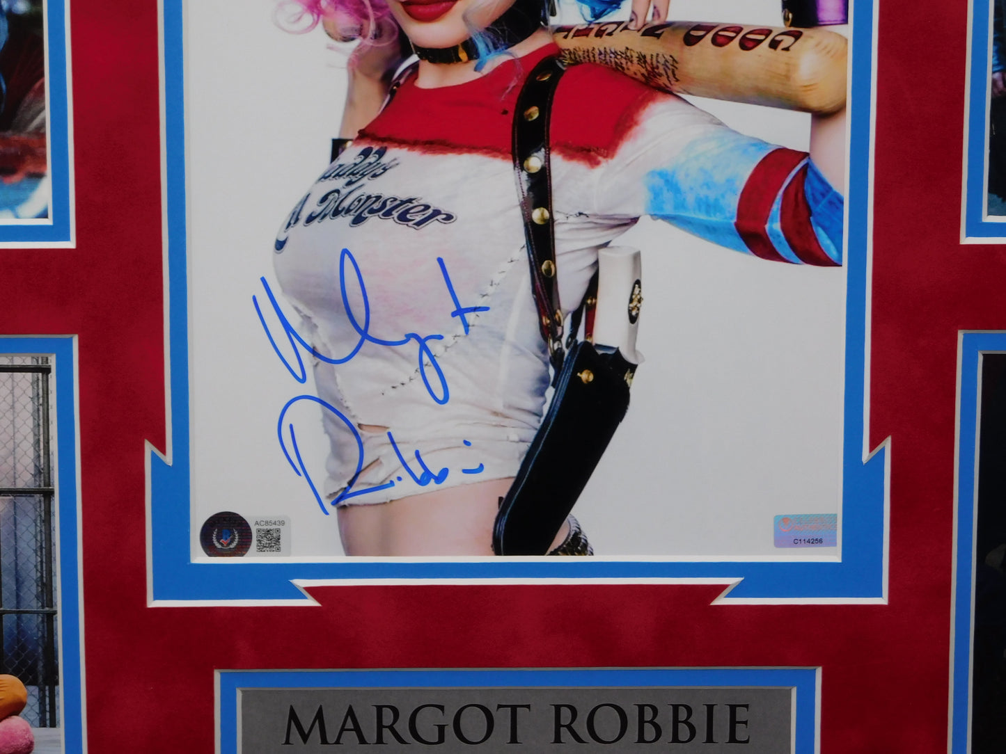 Margot Robbie Signed Autographed Framed 8x10 Photo Harley Quinn Joker BAS LOA