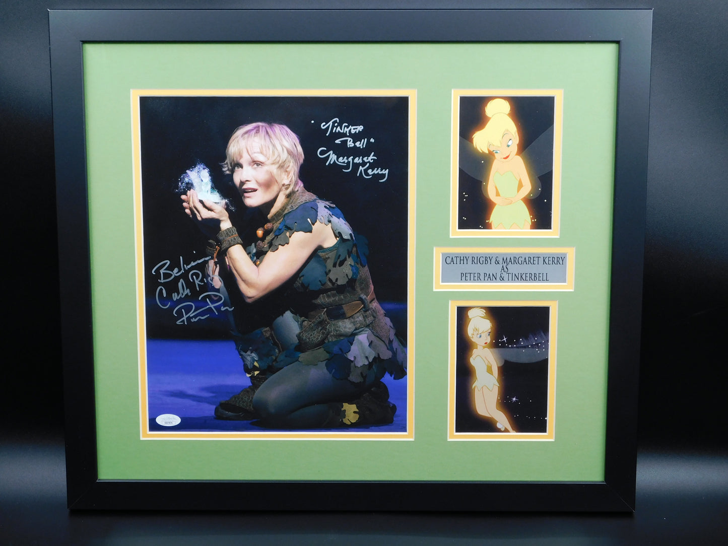 Margaret Kerry & Cathy Rigby Dual Signed Framed 11x14 Photo Peter Pan Tinkerbell JSA COA