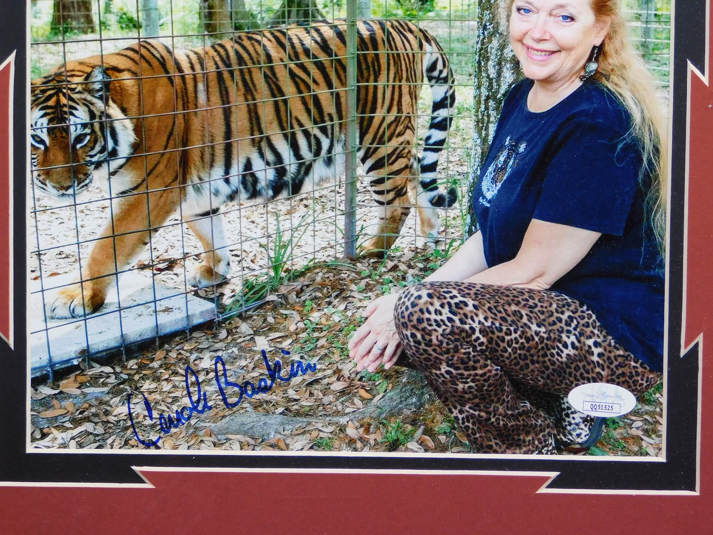 Carole Baskin Signed Autographed Framed 8x10 Photo Tiger King Big Cat Rescue JSA COA