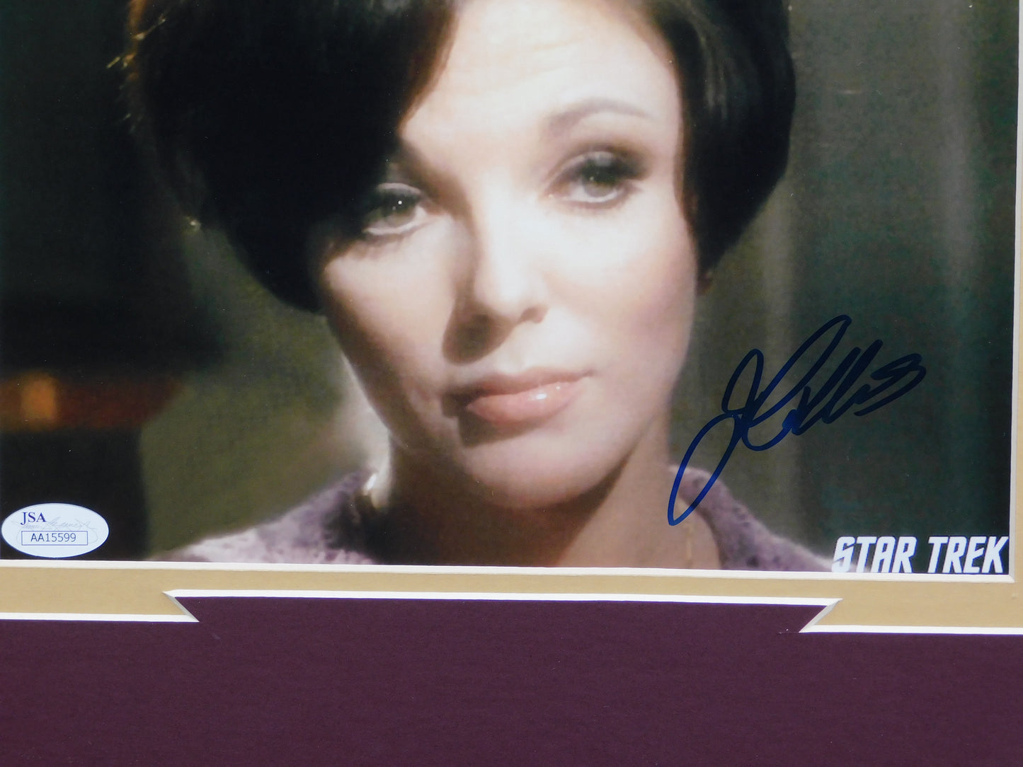 Joan Collins Signed Autographed Framed 8x10 Photo Dynasty Emmy Award Winner JSA COA B