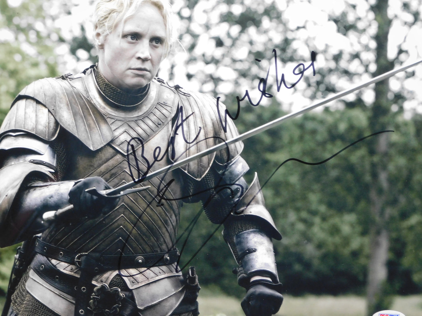 Gwendoline Christie Signed Autographed Framed 11x14 Photo Game of Thrones GOT PSA COA