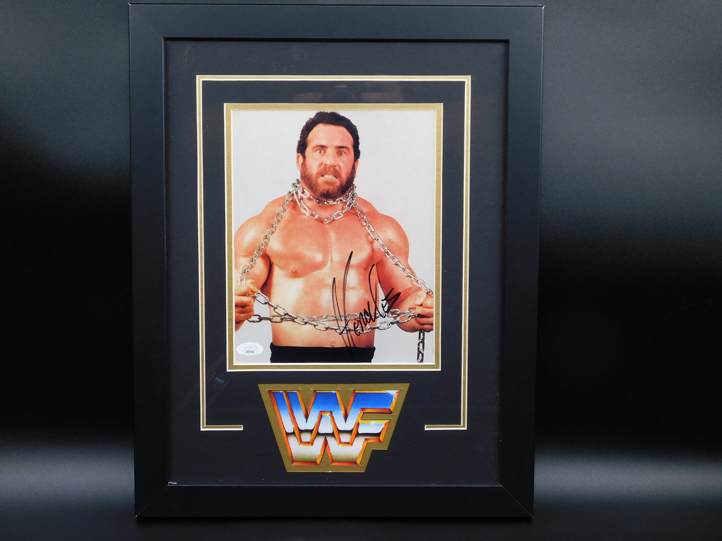 Hercules Hernandez Signed Autographed Framed 8x10 Photo WWE WWF WCW JSA COA