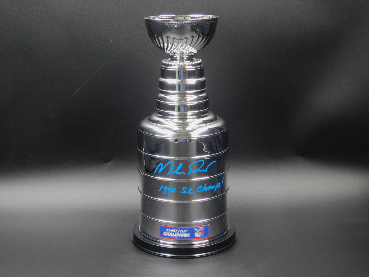 Mike Richter Signed Official 14in Stanley Cup Replica Trophy NY Rangers JSA COA