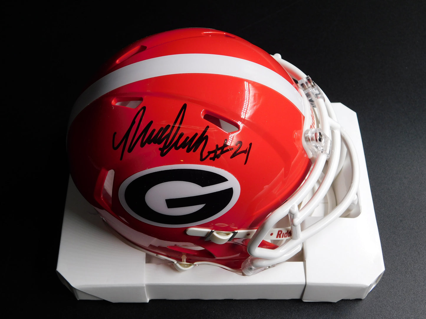 Nolan Smith Signed Autographed Georgia Bulldogs Speed Mini Helmet JSA COA