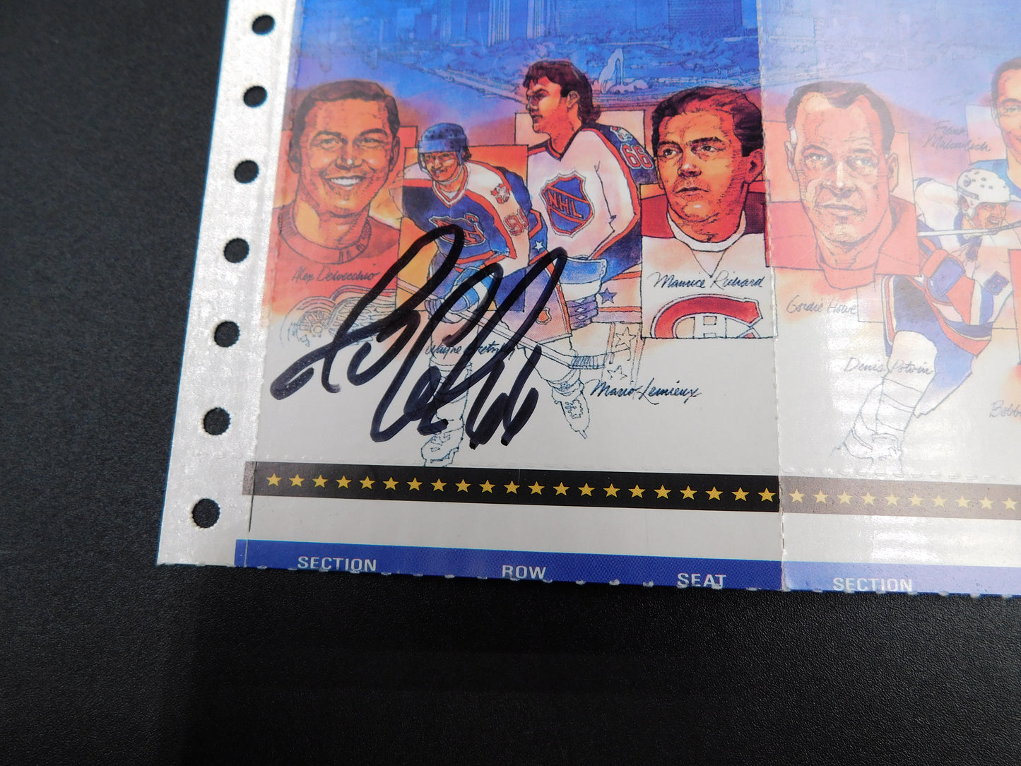 Mario Lemieux Signed Autographed FULL 1990 NHL All-Star Ticket Pittsburgh Penguins BAS COA