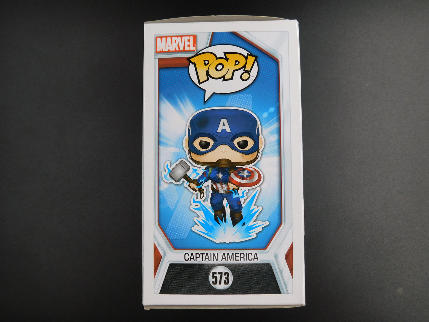 Chris Evans Signed Autographed Funko Pop 573 Captain America Marvel Avengers BAS COA