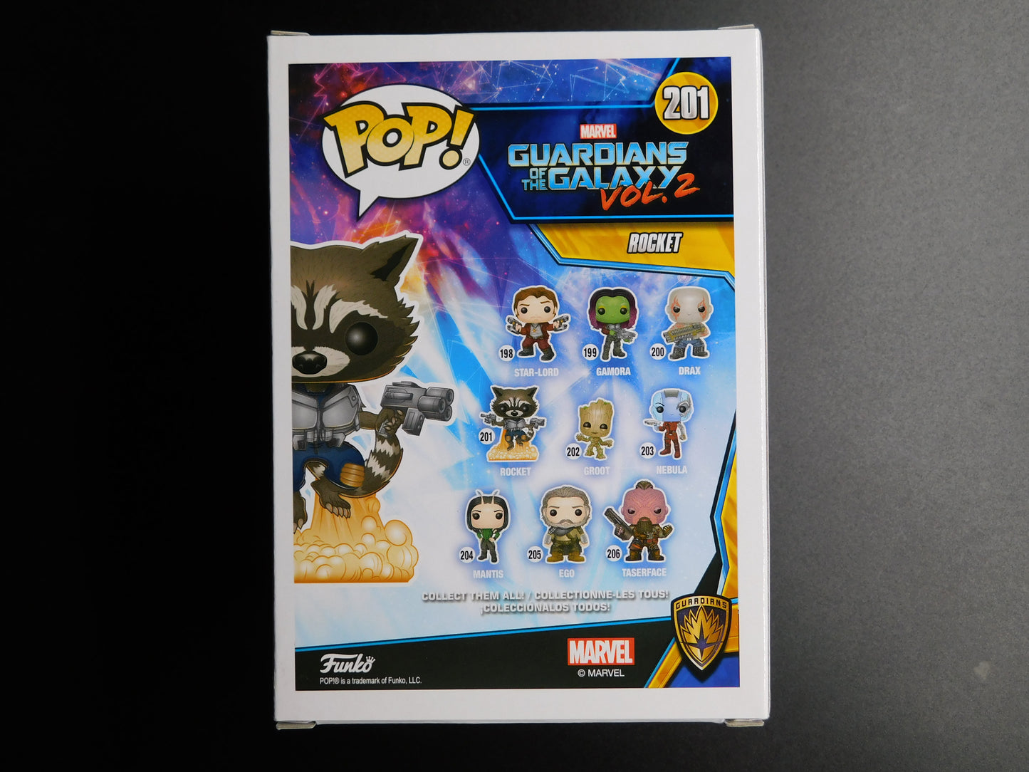 Bradley Cooper Signed Autographed Funko Pop 201 Rocket Marvel Guardians of the Galaxy BAS COA
