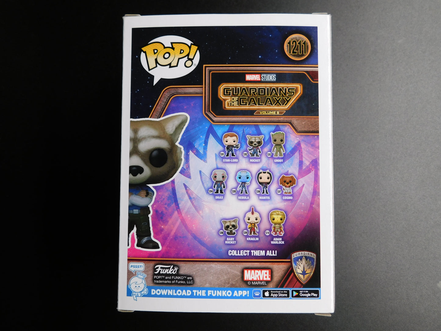 Bradley Cooper Signed Autographed Funko Pop 1211 Rocket Marvel Guardians Box Lunch Exclusive BAS COA