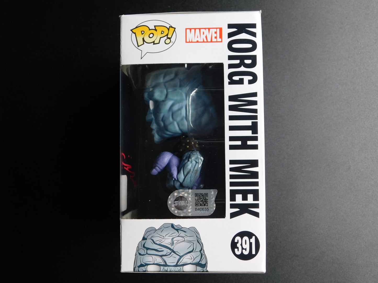 Taiki Waititi Signed Autographed Funko Pop 391 Korg w Miek Thor Marvel SWAU COA