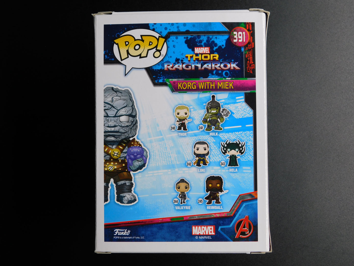 Taiki Waititi Signed Autographed Funko Pop 391 Korg w Miek Thor Marvel SWAU COA