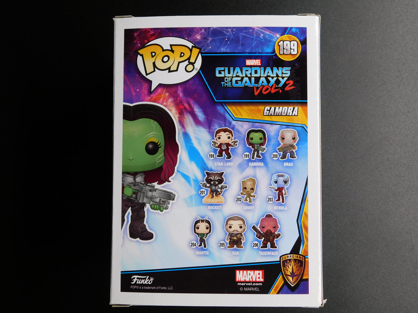 Zoe Saldana Signed Autographed Funko Pop 199 Guardians of the Galaxy Marvel BAS COA