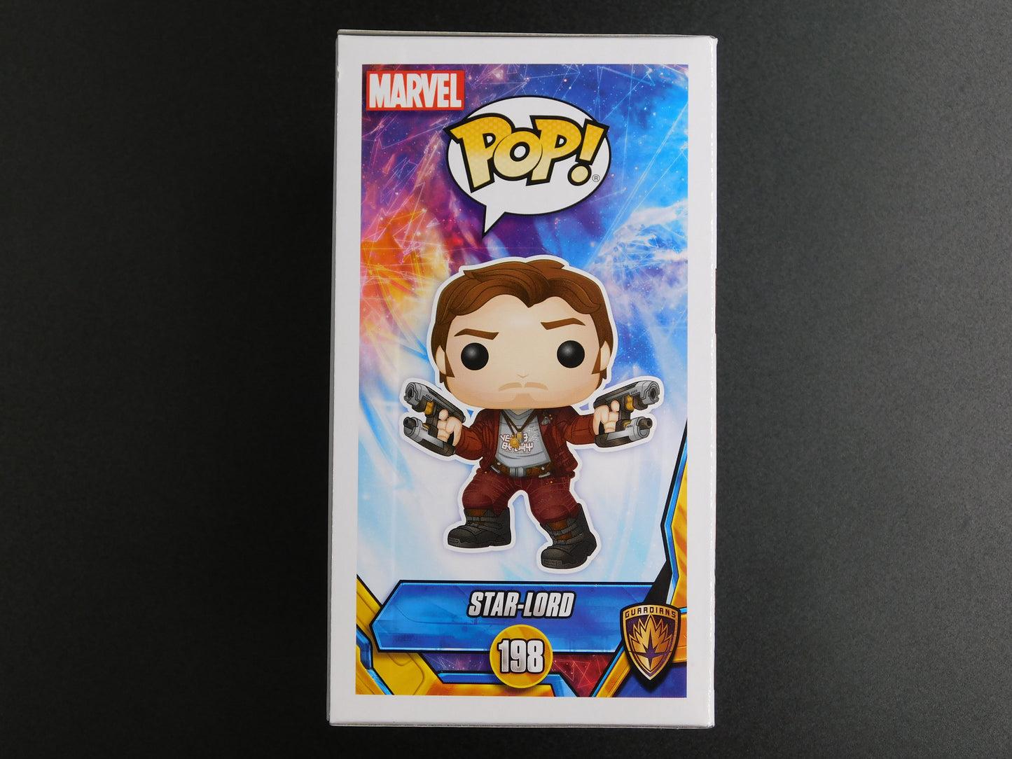 Chris Pratt Signed Autographed Funko Pop 198 Guardians of the Galaxy Marvel SWAU COA