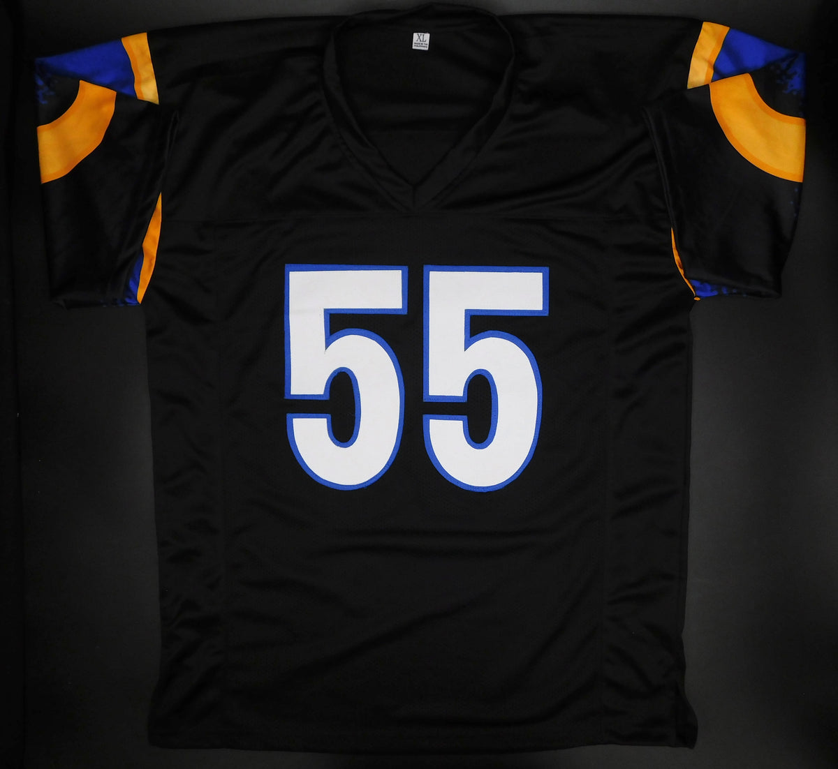 Braden Fiske Signed Autographed Los Angeles Rams Black Football Jersey JSA COA