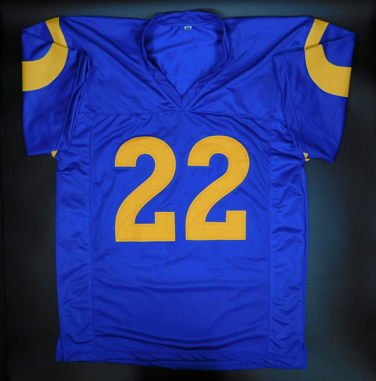 Trent McDuffie Signed Autographed Los Angeles Rams Blue Football Jersey JSA COA