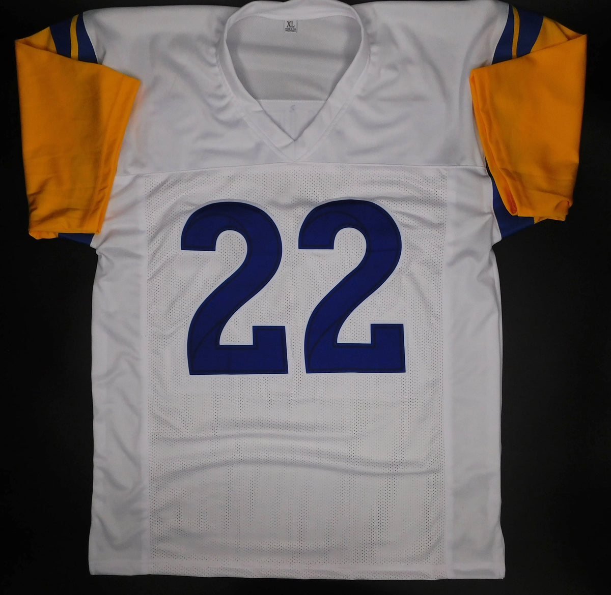 Trent McDuffie Signed Autographed Los Angeles Rams White Football Jersey JSA COA