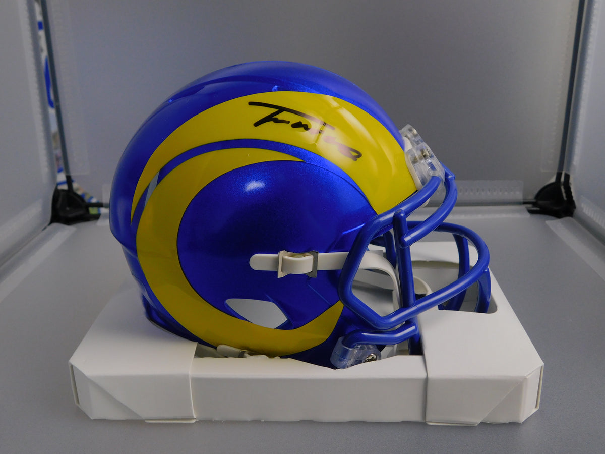 Trent McDuffie Signed Autographed Los Angeles Rams 2026 Mini Helmet JSA COA