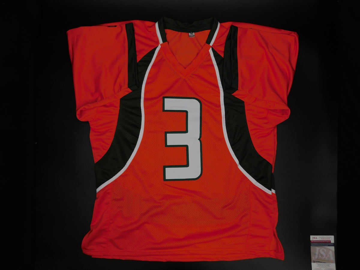 Frank Gore Signed Autographed Orange Football Jersey JSA COA Miami Hurricanes
