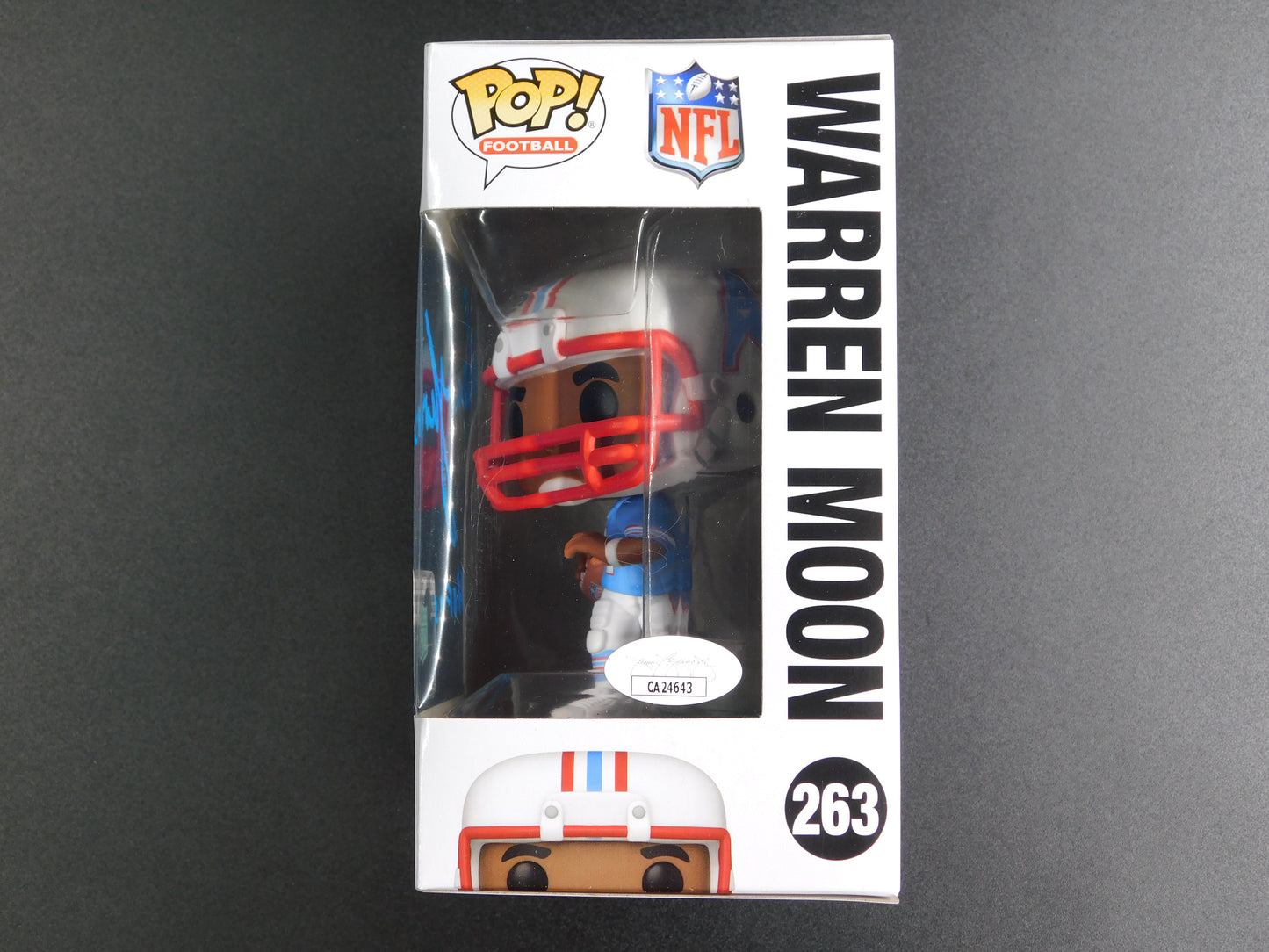 Warren Moon Signed Autographed Funko Pop 263 Houston Oilers NFL HOF JSA COA E
